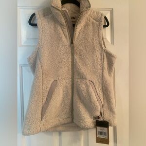 The North Face Cream Fleece Vest, NWT